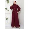 Pul Payet Şifon Abiye 6591YG95 Bordo