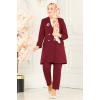 Blazer Ceketli Dabıl Takım 5795AB368 Bordo