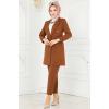 Blazer Ceketli İkili Takım 5994BSK463 Taba