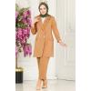 Blazer Ceketli Dabıl Takım 5795AB368 Latte