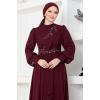 Şifon Abiye ABY5652 Bordo