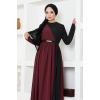 Kemerli Abiye ASM2685 Bordo