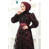 Tül Abiye ASM2679 Bordo