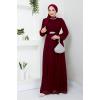 Şifon Abiye LPN6056 Bordo