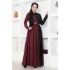 Kemerli Abiye ASM2685 Bordo