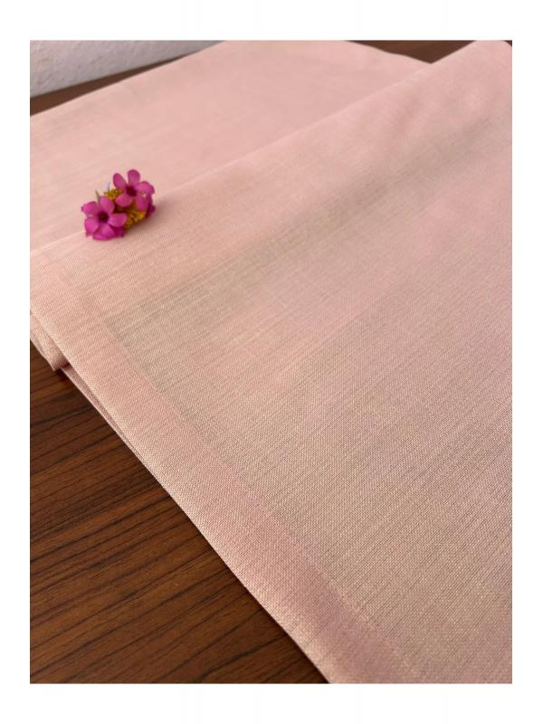 Keten Görünümlü Simli Linen Pudra Runner 40 x 160