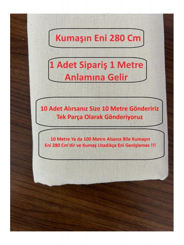 Yıkanmış Pamuklu Gabardin Döşemelik , Güneşlik , Keten Kumaş 100cm x 280cm