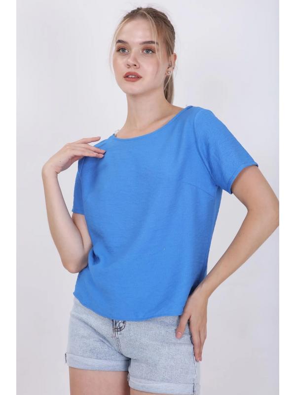 Kısa Kollu Crop Bluz