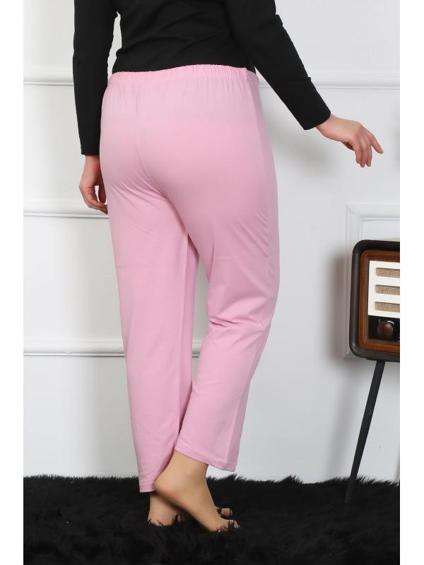 Akbeniz Kadın Büyük Beden Pembe Tek Alt Pijama 27505