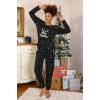 Akbeniz Merry Christmas Welsoft Polar Kadın Pijama Takımı 8514