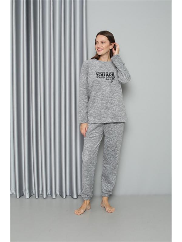 Akbeniz Welsoft Polar Kadın Pijama Takımı 8518