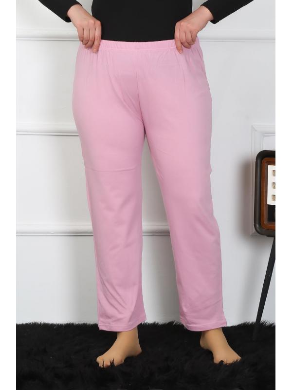 Akbeniz Kadın Büyük Beden Pembe Tek Alt Pijama 27505