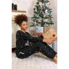 Akbeniz Merry Christmas Welsoft Polar Kadın Pijama Takımı 8514