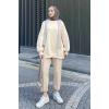 Bisiklet Yaka Oversize Sweat