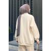 Bisiklet Yaka Oversize Sweat