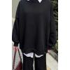 Bisiklet Yaka Oversize Sweat