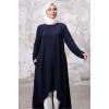 Asimetrik Kesim Tunik 1253 - Lacivert