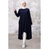 Asimetrik Kesim Tunik 1253 - Lacivert