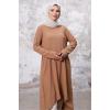 Asimetrik Kesim Tunik 1253 - Vizon