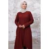 Asimetrik Kesim Tunik 1253 - Bordo