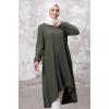 Asimetrik Kesim Tunik 1253 - Haki