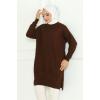 Ebrar Triko Tunik 1129 - Kahve