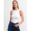 Halter Yaka T-shirt-Beyaz