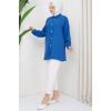 Aerobin Oversize Tunik İndigo HM2324