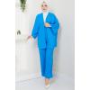 Kimono Pantolon Takım Mavi HM2434