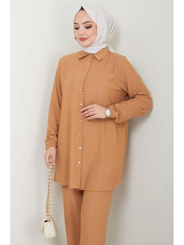 Bürümcük Gömlekli Takım Camel HM2394