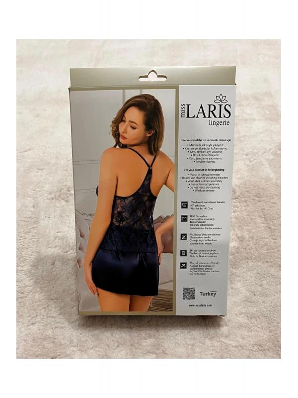 Miss Laris Big Size Şortlu Gecelik Takımı LACİVERT