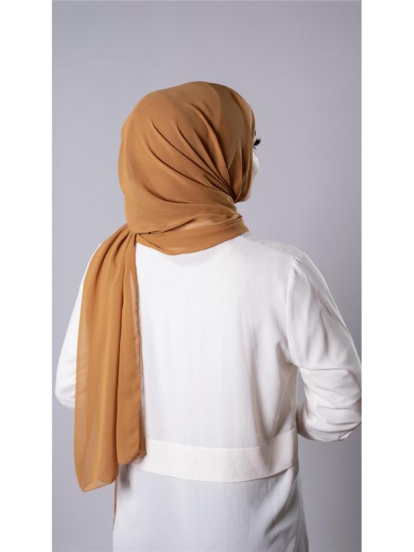 Hardal Pratik Hazır Geçmeli Şal Şifon Kumaş Hijab Bone 3009_43