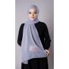 Gri Pratik Hazır Geçmeli Şal Şifon Kumaş Hijab Bone 3009_15