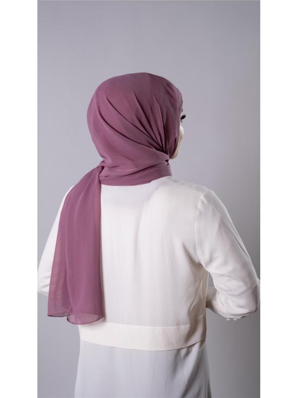 Gül Kurusu Pratik Hazır Geçmeli Şal Şifon Kumaş Hijab Bone 3009_18