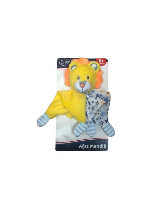 Toys Peluşlu Ağız Mendili - Sarı Aslan