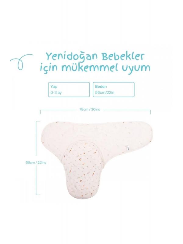 0 -3 AY Desenli  Kundak %100 Pamuk - YENİ