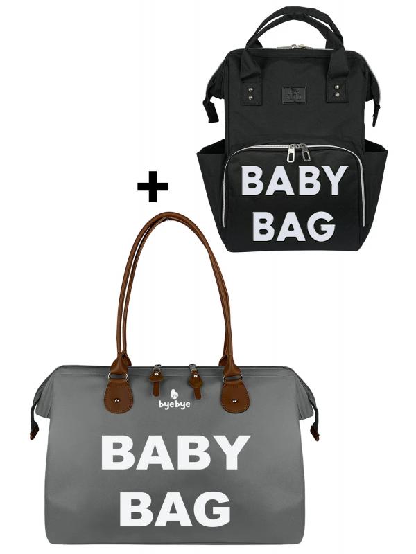 Baby Bag Anne Bebek Bakım Omuz Çantası Silver Anne Bebek Bakım Sırt Çantası