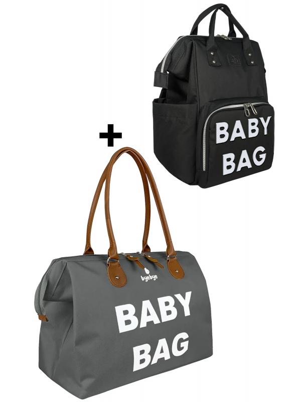 Baby Bag Anne Bebek Bakım Omuz Çantası Silver Anne Bebek Bakım Sırt Çantası