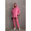 Kadın Günlük Sweatshirt - Pantolon Spor Takım PEMBE